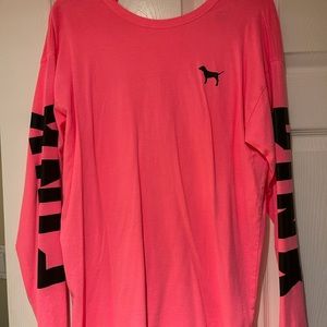 Pink long sleeve shirt